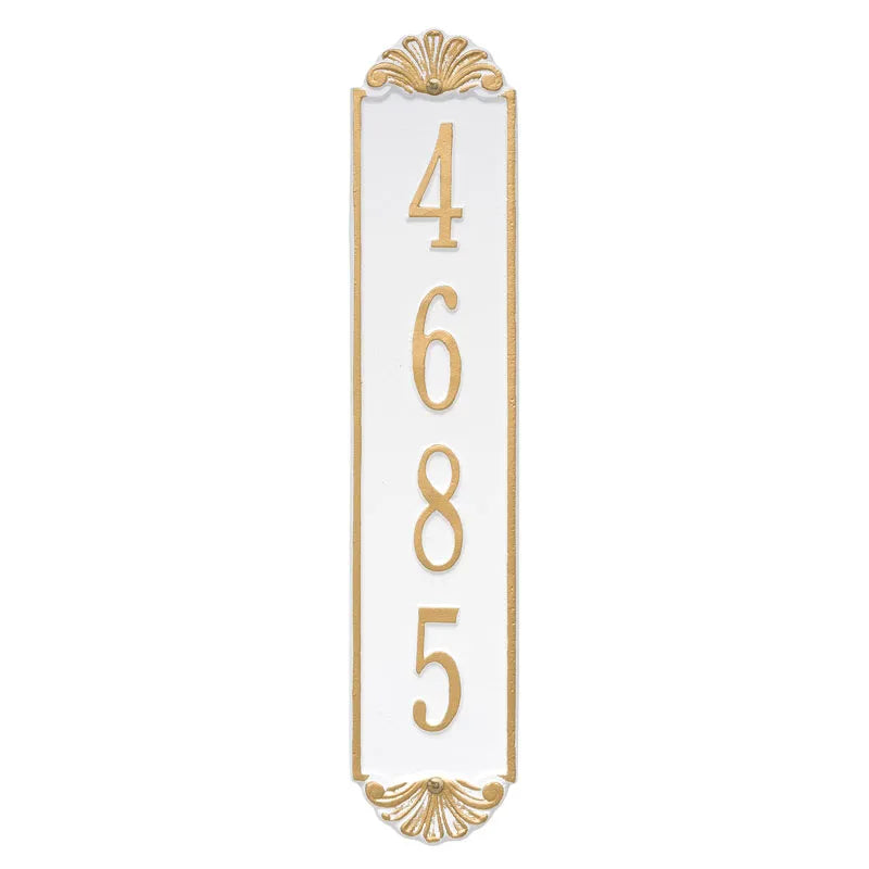 Whitehall Products Personalized Shell Vertical Wall Plaque One Line Antique Copper
