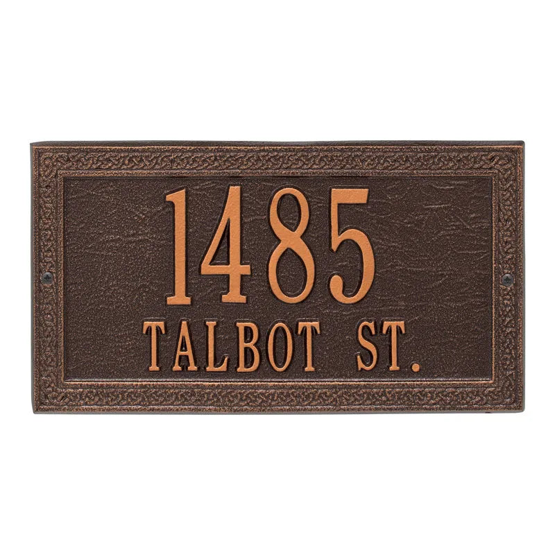 Whitehall Products Celtic Cornerstone Plaque Two Lines Black/gold