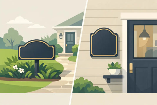 Lawn Plaques vs Wall Plaques for Your Home