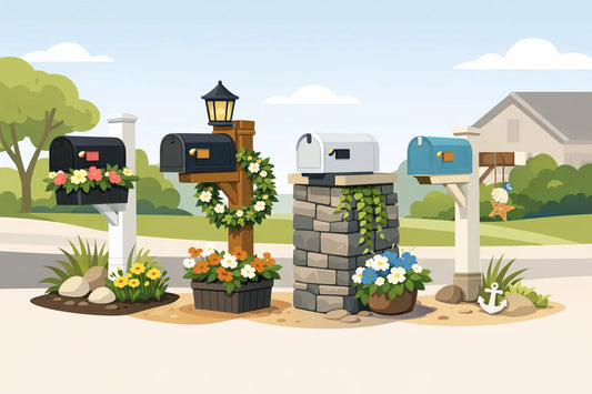 12 Mailbox Post Decoration Ideas for Curb Appeal