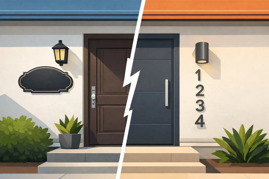 Address Plaque vs House Numbers: Which Fits?