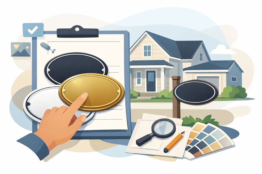 How to Choose an Oval Address Plaque Custom
