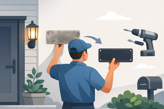 How to Replace a Faded Address Marker at Home