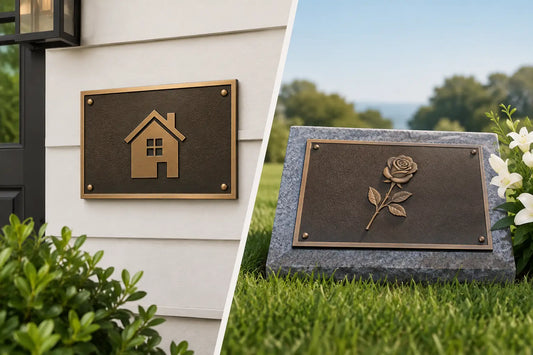 Bronze Plaques Comparison for Homes and Memorials