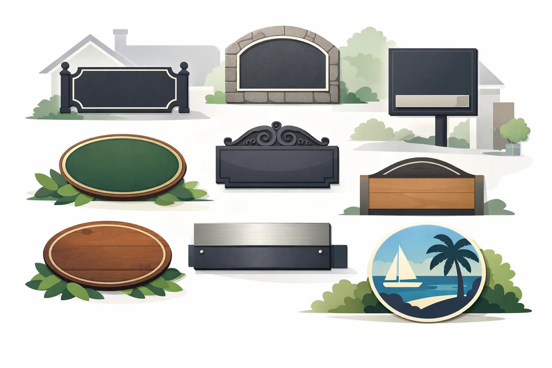 8 Address Plaque Styles for Better Curb Appeal