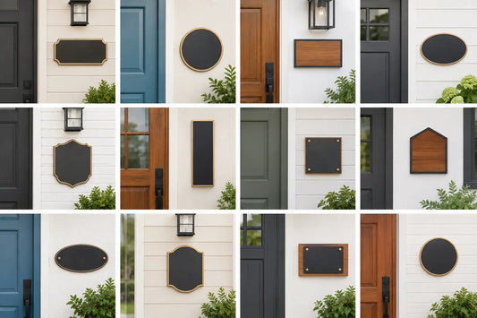12 Front Door Plaque Examples for Better Curb Appeal