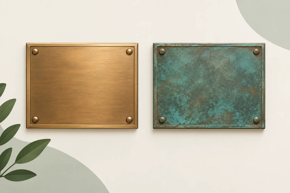 Do Bronze Plaques Develop Patina Over Time?