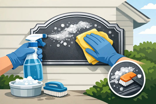 How to Clean a Cast Aluminum House Plaque