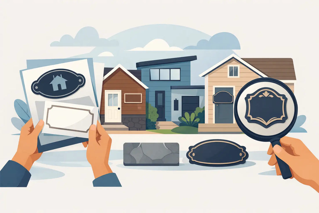 Choosing Personalized Address Plaques for House