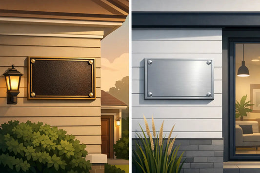Bronze Plaque vs Aluminum: Which Fits Your Home?