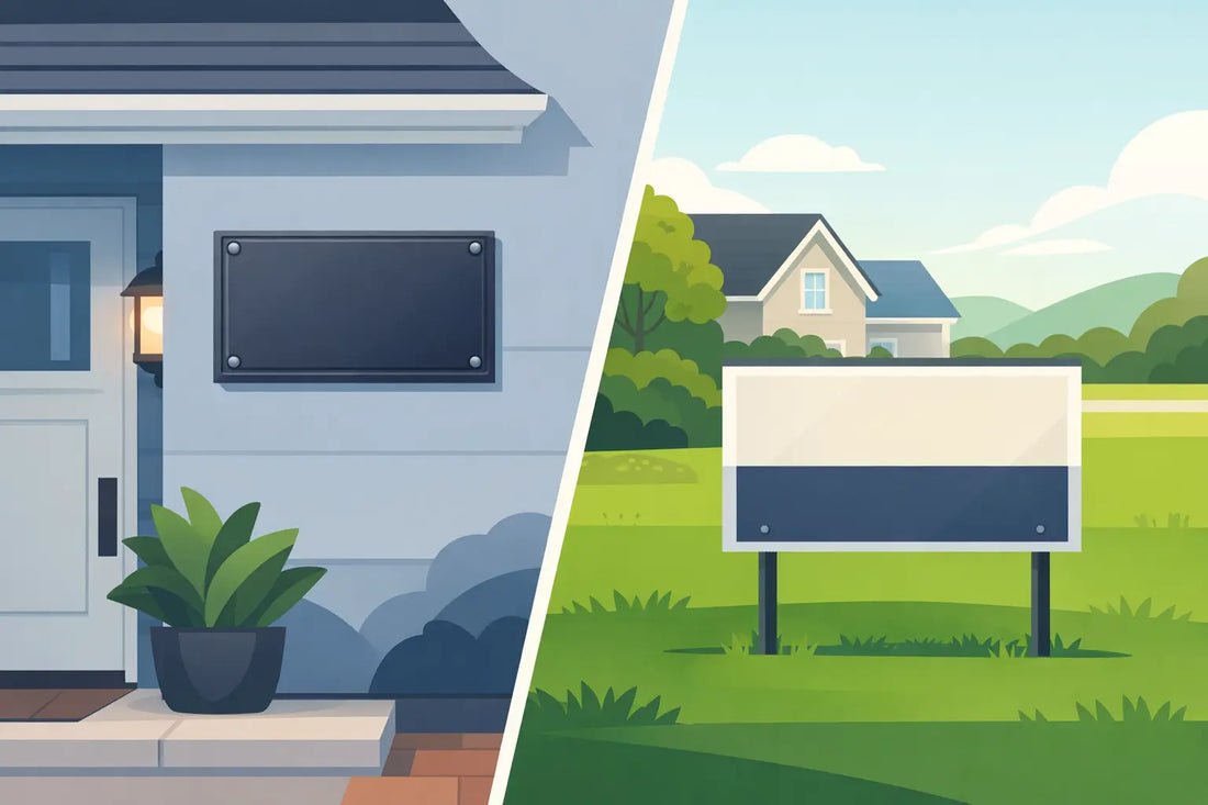 Wall Plaque vs Yard Sign: Which Fits Best?