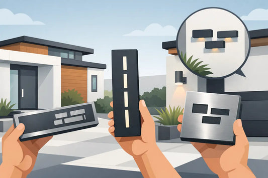 Choosing a Modern House Number Sign