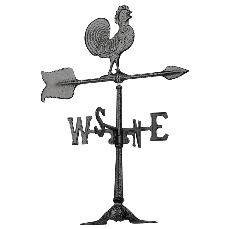 Whitehall 24" Rooster Accent Weathervane - Black