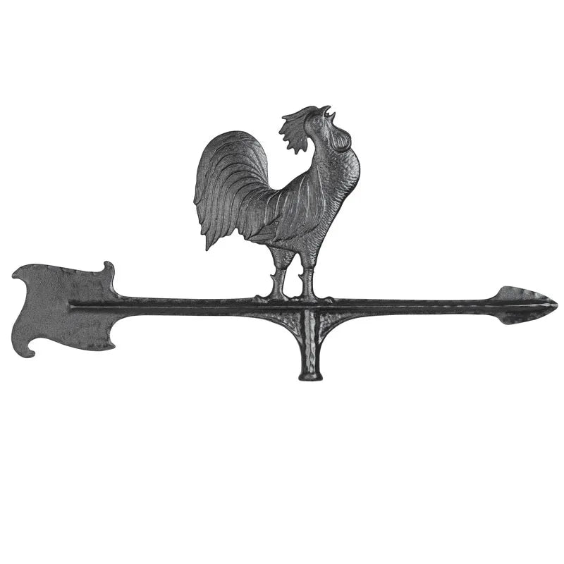 Whitehall 30" Rooster Accent Weathervane - Black