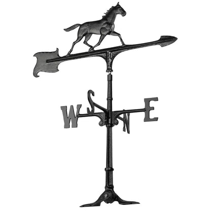 Whitehall 30" Horse Accent Weathervane - Black