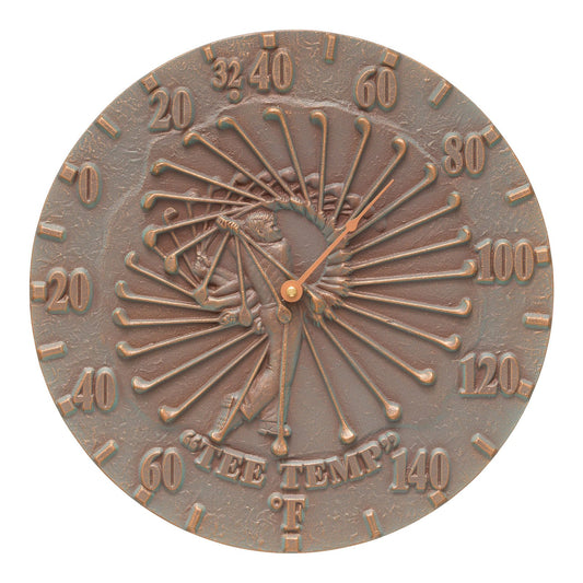 Copy Of Whitehall Products Golfer 12 Wall Clock Copper Verdigris
