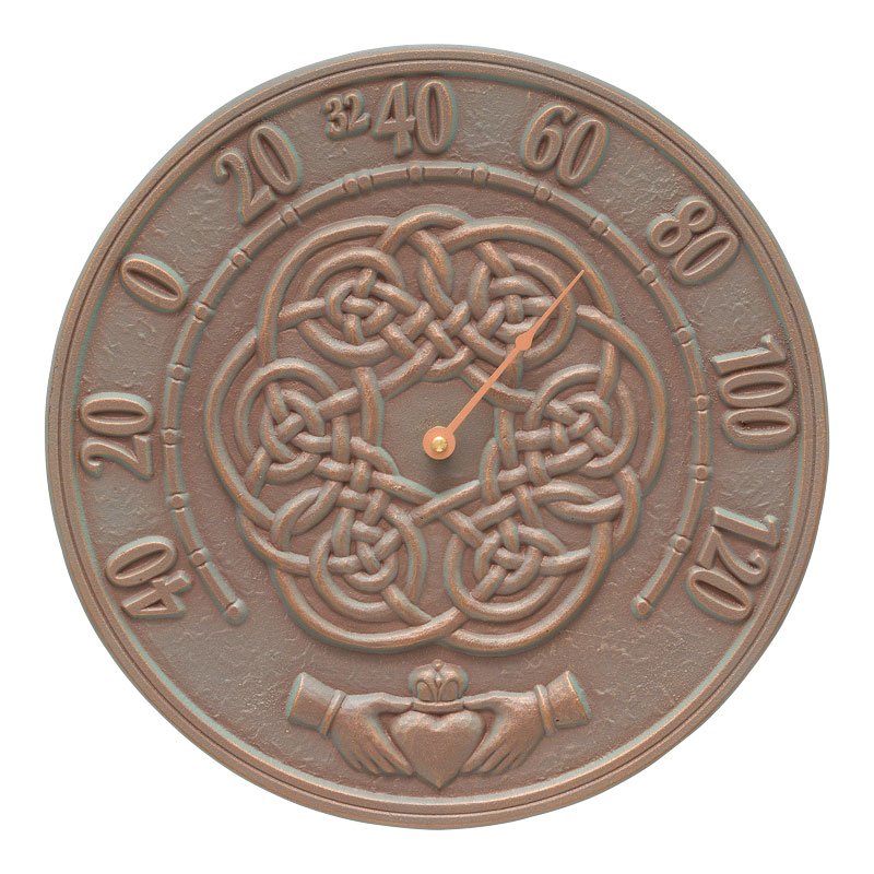 Whitehall Products Irish Blessings 12 Wall Thermometer French Bronze