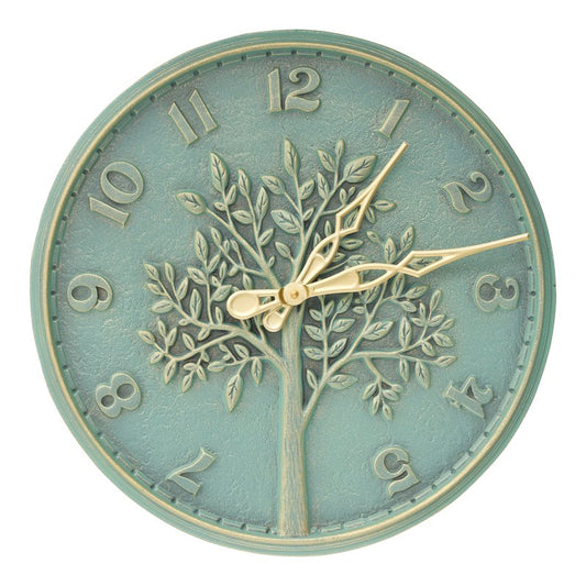Whitehall Tree of Life 16″ Indoor Outdoor Wall Clock