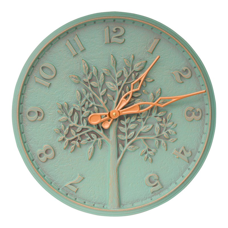 Whitehall Tree of Life 16″ Indoor Outdoor Wall Clock