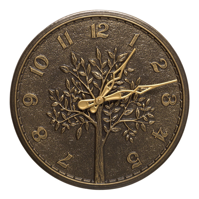 Whitehall Tree of Life 16″ Indoor Outdoor Wall Clock