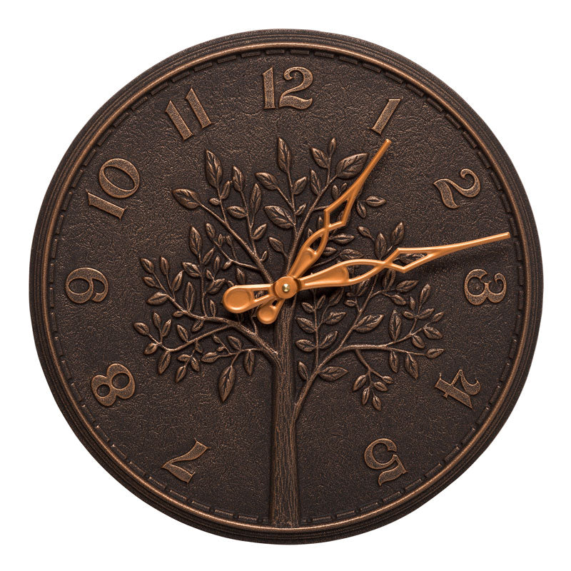 Whitehall Tree of Life 16″ Indoor Outdoor Wall Clock