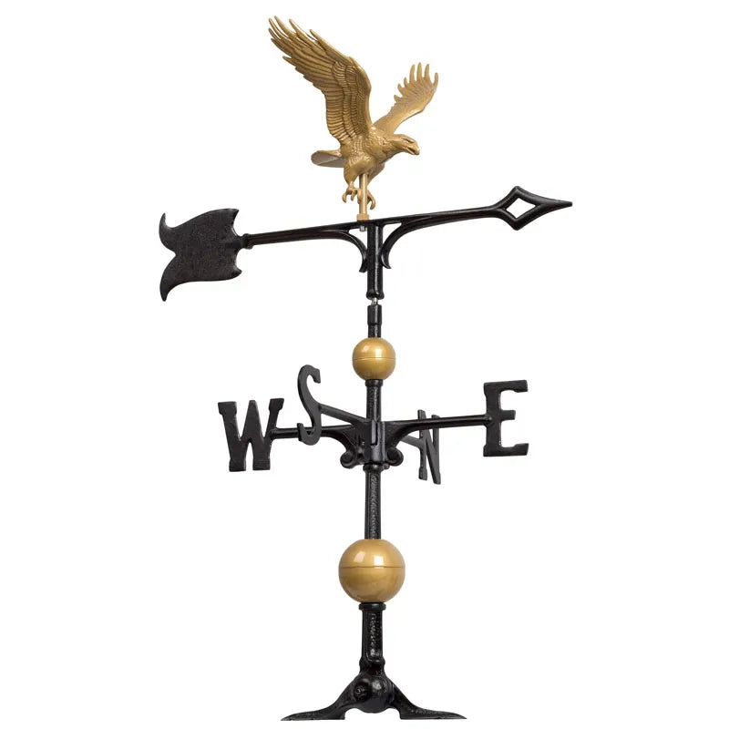 Whitehall 30" Full-Bodied Eagle Weathervane - Gold-Bronze