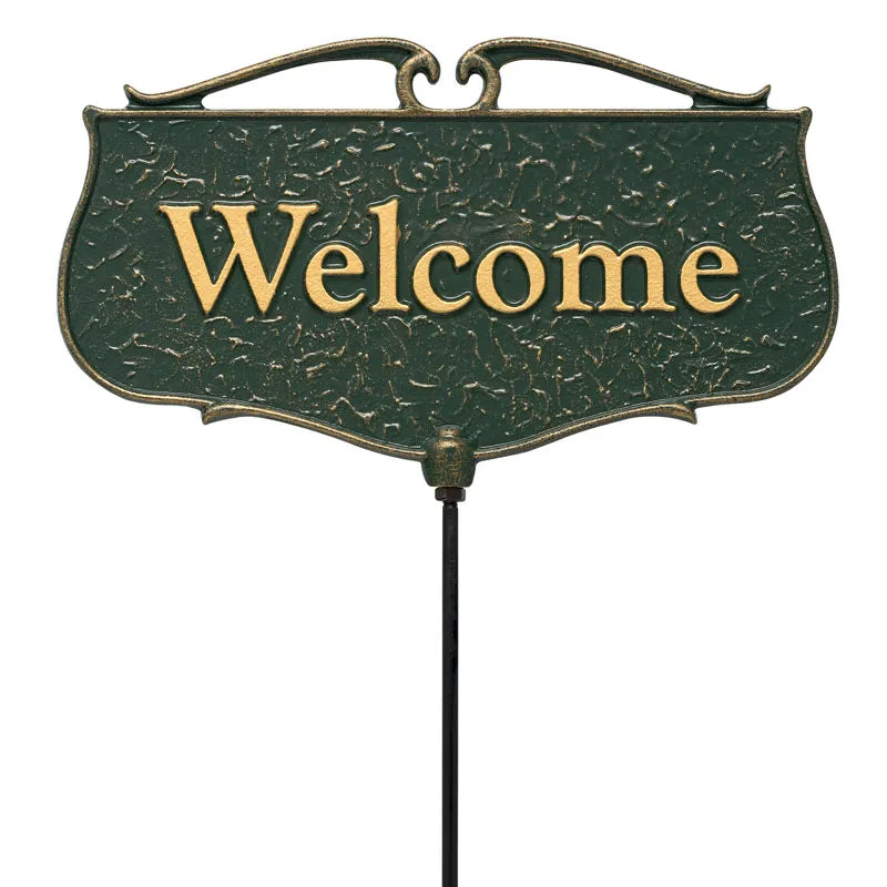 Whitehall "Welcome" Garden Entryway Sign