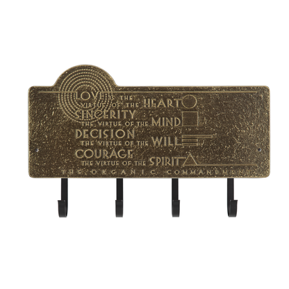 Frank Lloyd Wright Organic Commandments - Four Hook Plaque