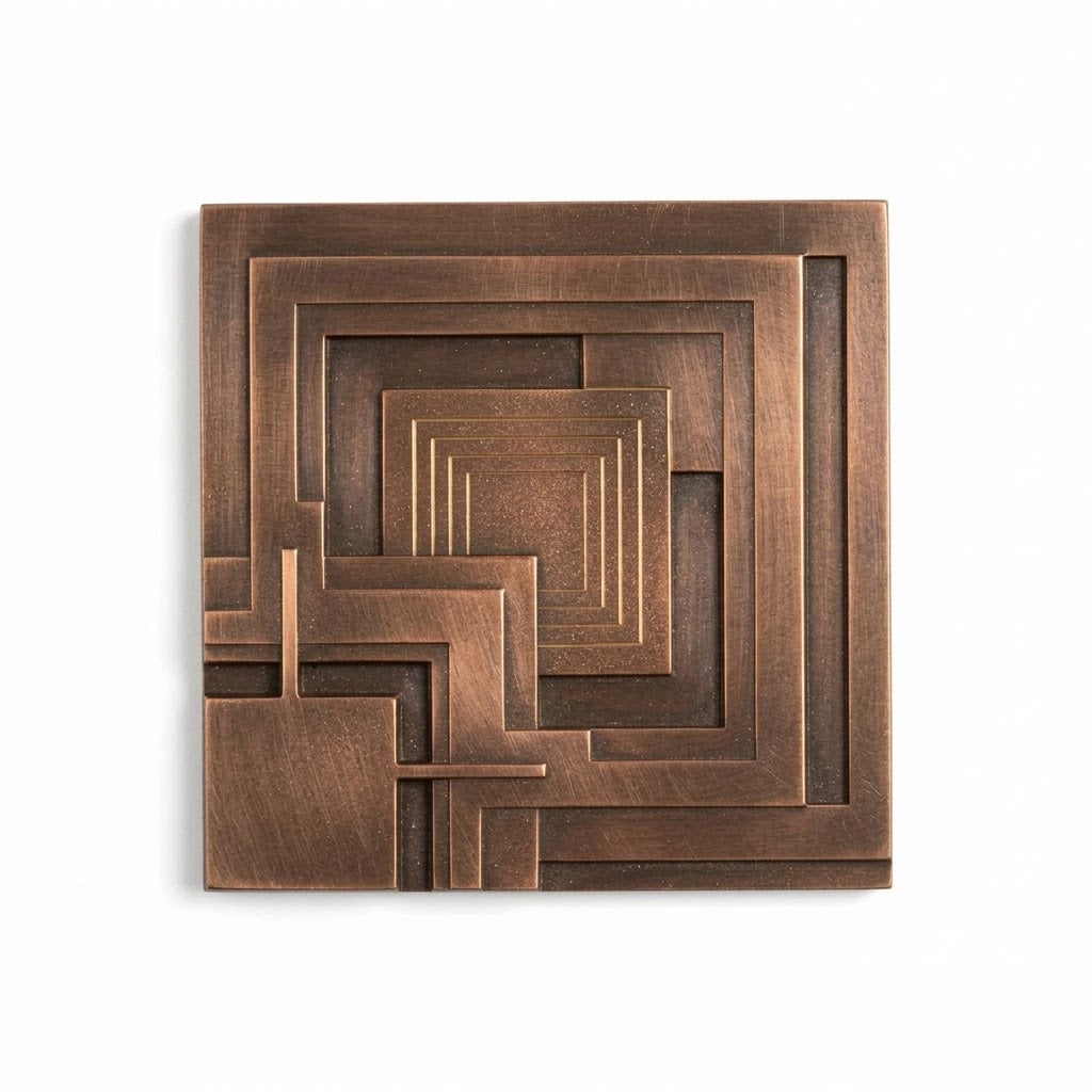 Frank Lloyd Wright Ennis Tile Plaque - 8" x 8"