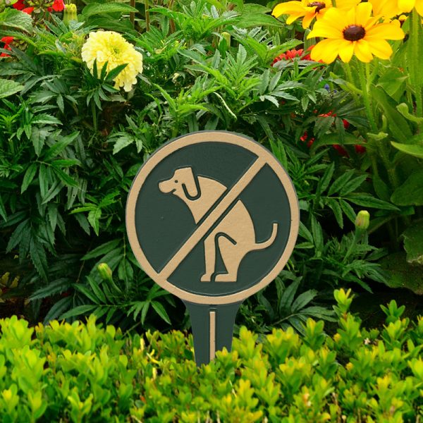 Whitehall Products No Dog Poop Yard Sign 