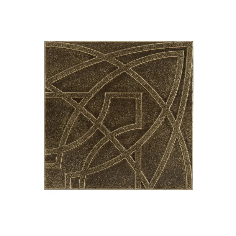 Frank Lloyd Wright Luxfer Prism Tile Plaque - 8" x 8"