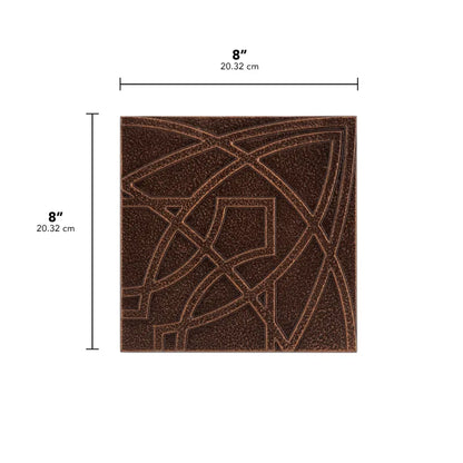 Frank Lloyd Wright Luxfer Prism Tile Plaque - 8" x 8"