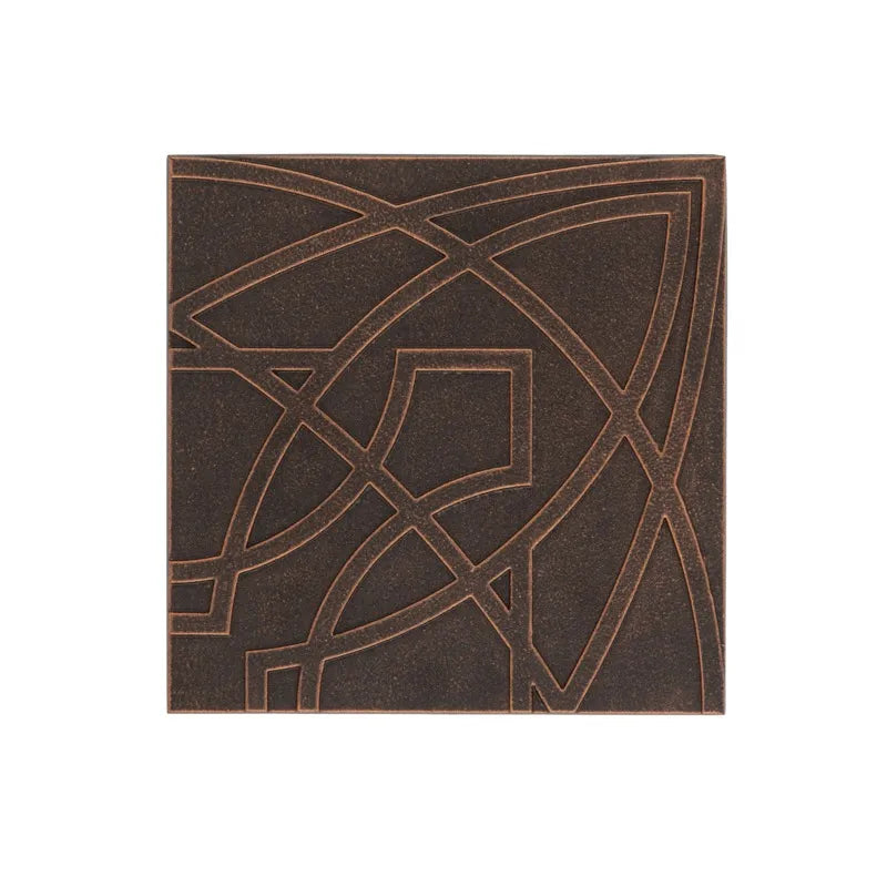 Frank Lloyd Wright Luxfer Prism Tile Plaque - 8" x 8"