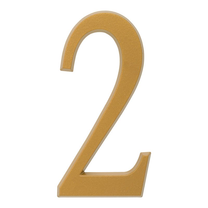 Whitehall Products Address Numbers Satin Brass 3