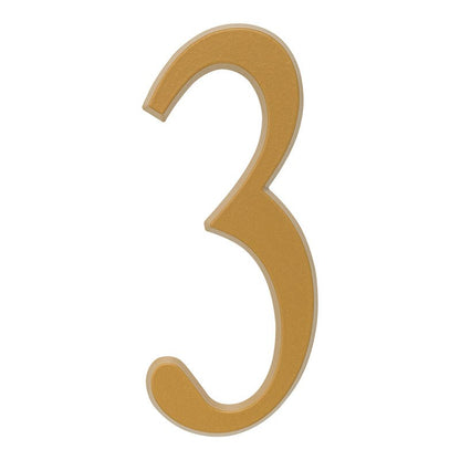 Whitehall Products Address Numbers Satin Brass 4