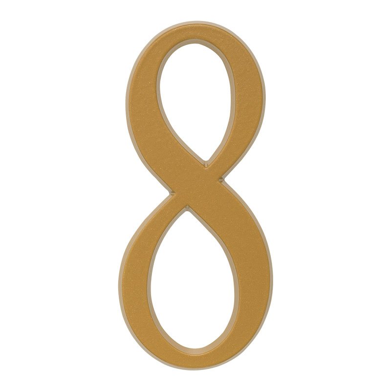 Whitehall Products Address Numbers Satin Brass 8