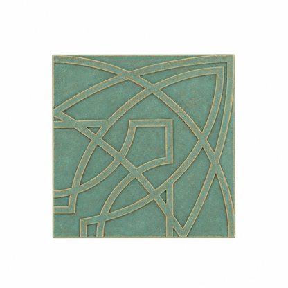 Frank Lloyd Wright Luxfer Prism Tile Plaque - 8" x 8"