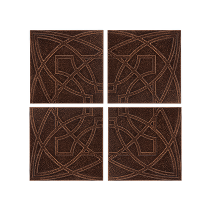 Frank Lloyd Wright Luxfer Prism - 8" x 8" Tile Plaques Set of Four