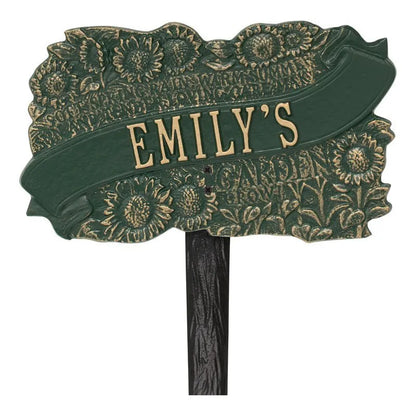 Whitehall Products Tlc Garden Personalized Lawn Plaque One Line Antique Copper