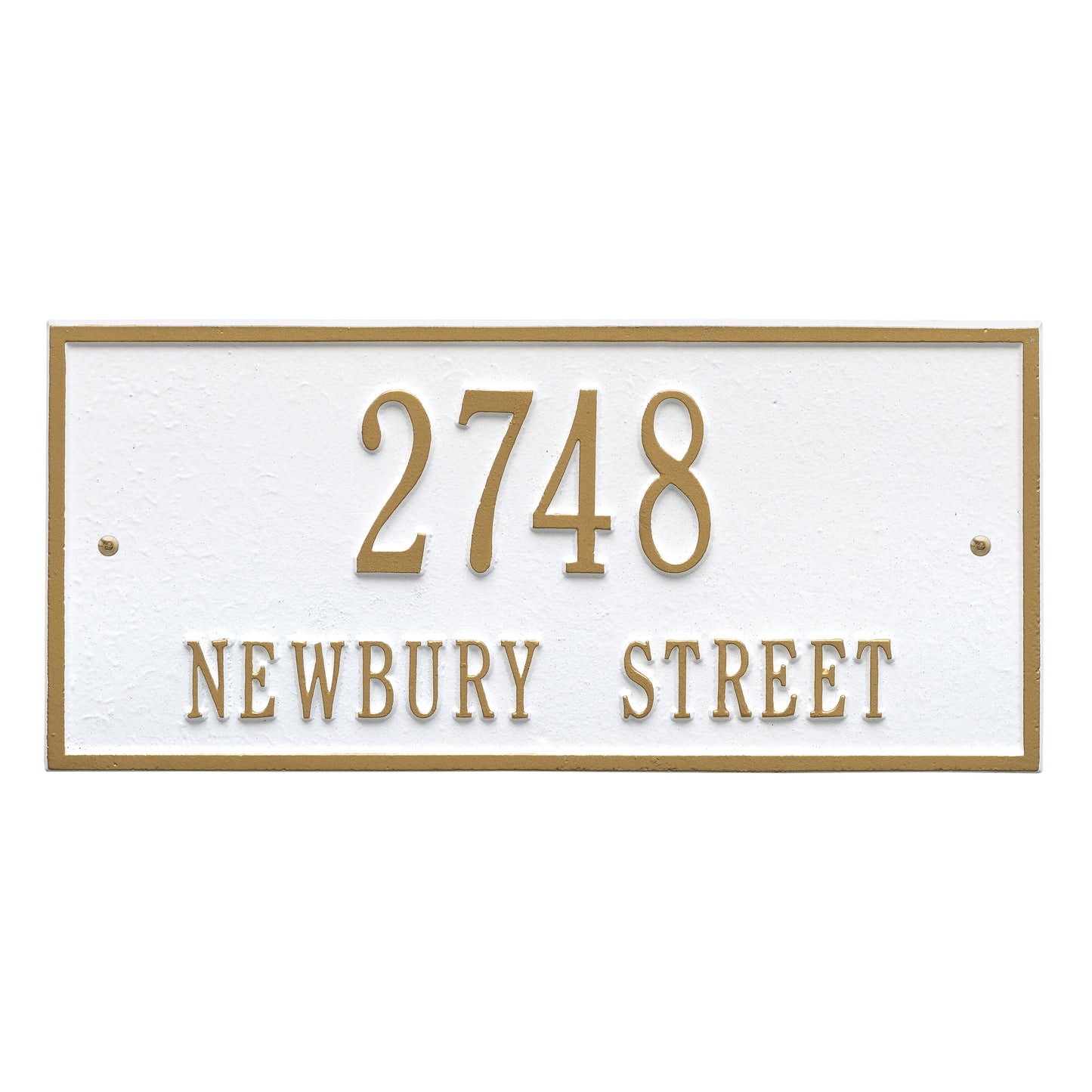 Hartford Standard Wall Address Plaque - Two Lines