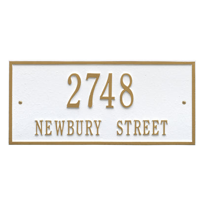 Hartford Standard Wall Address Plaque - Two Lines