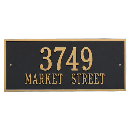 Whitehall Products Hartford Estate Wall Plaque Two Lines 