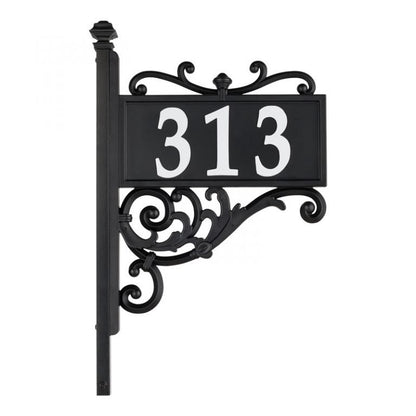 Whitehall Products Nite Bright Acanthus Reflective Address Post Sign 