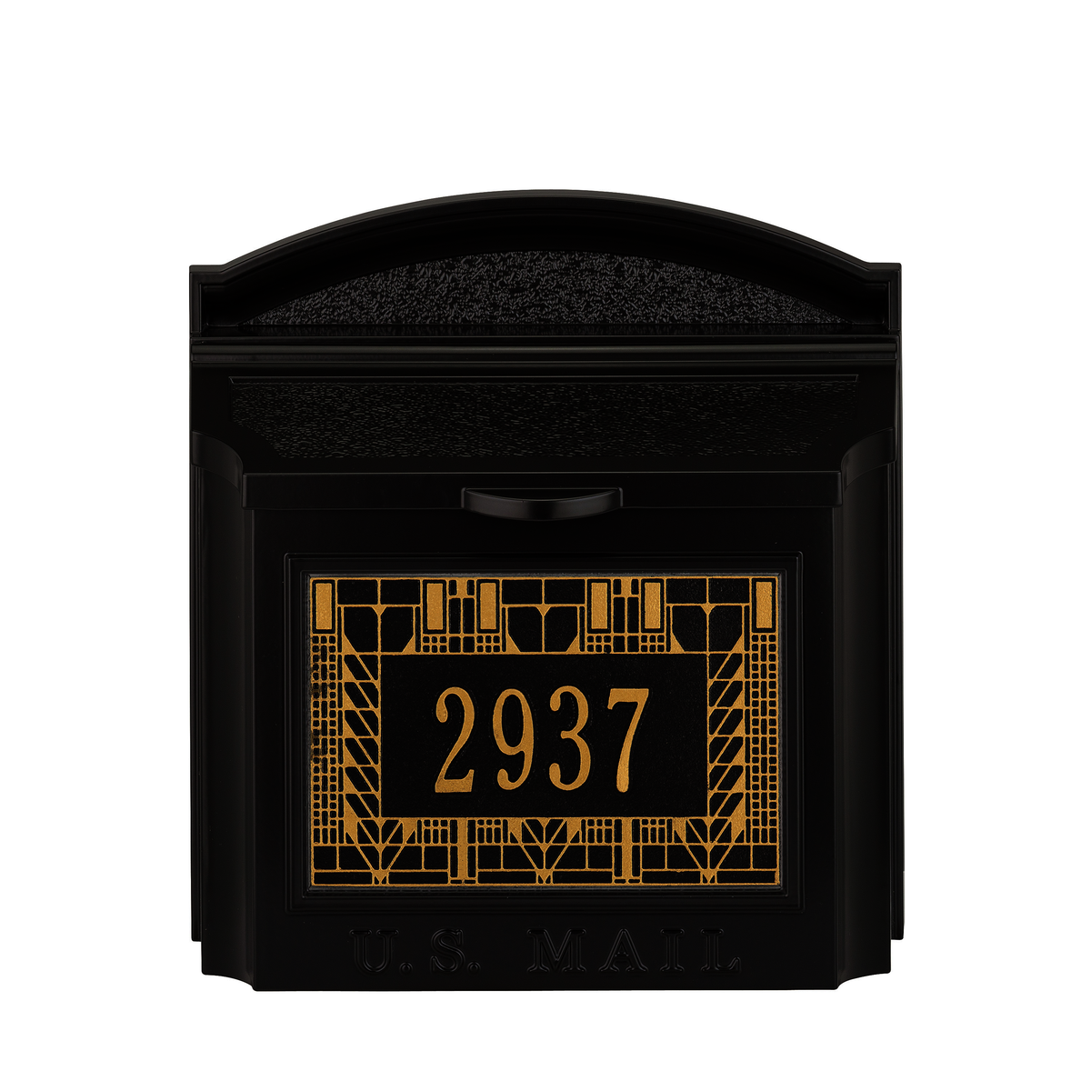 Frank Lloyd Wright Wall Mailbox with Personalized Tree Of Life Plaque