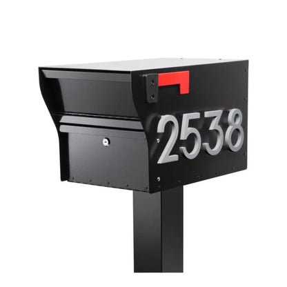 MultiVault Mailbox and Post with Stand-Off Numbers