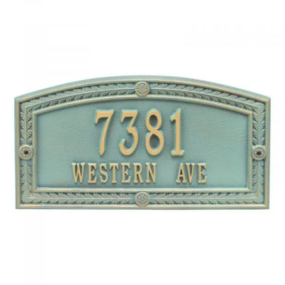 Hamilton Standard Wall Address Plaque - Two Line