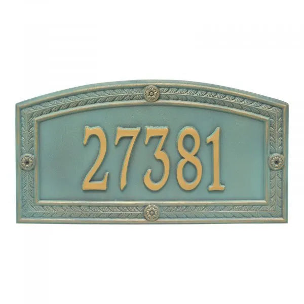 Hamilton Estate Wall Address Plaque - One Line