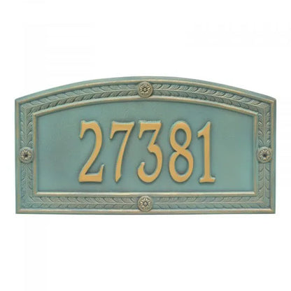 Hamilton Estate Wall Address Plaque - One Line
