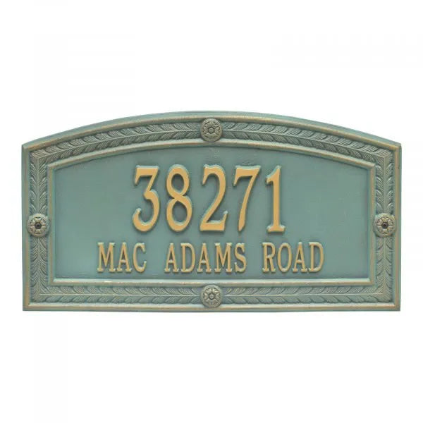 Hamilton Estate Wall Address Plaque - Two Line