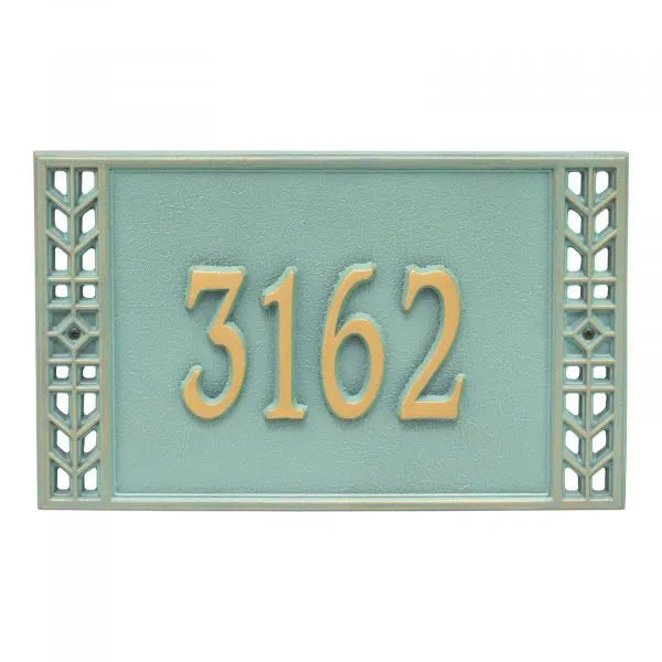 Boston Standard Wall Address Plaque - One Line